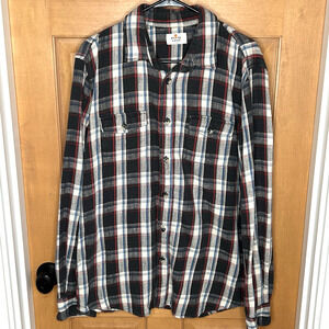 Marine Layer Men's Plaid Shirt Size M/L Cotton Button Up